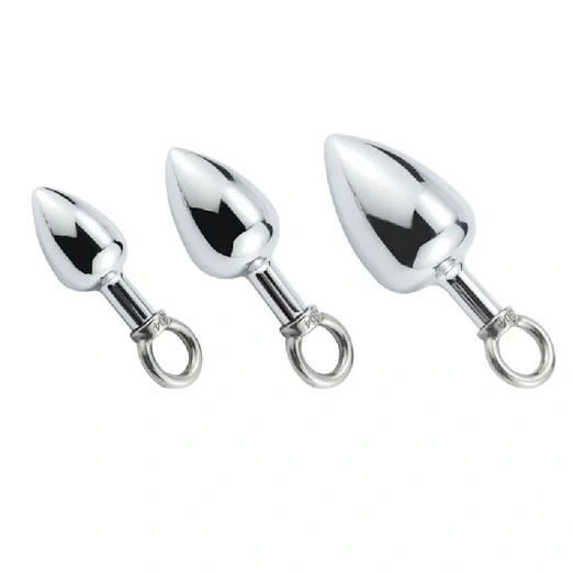 Anal Hooks Stainless Anal DiscreetChoice 4663 with Hook Ring Set Steel Cock 0906
